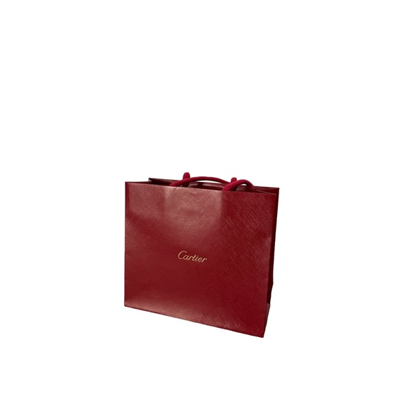 Cartier Authentic Paper Gift Bag Small NWOT Red Gift Bag - Picture 3 of 8